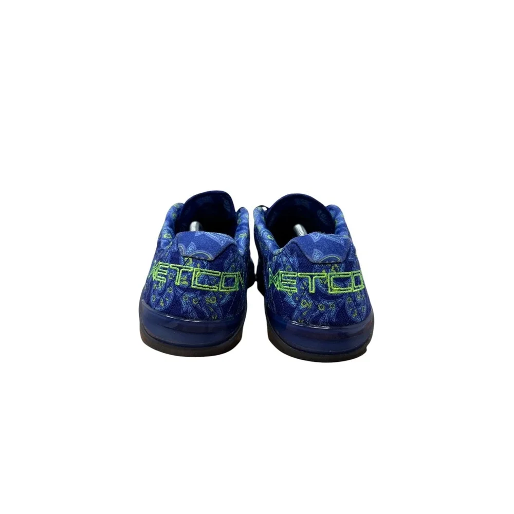 Nike Metcon 6 Training Shoes Mens 12 Blue Paisley Lime Green CZ0602-434